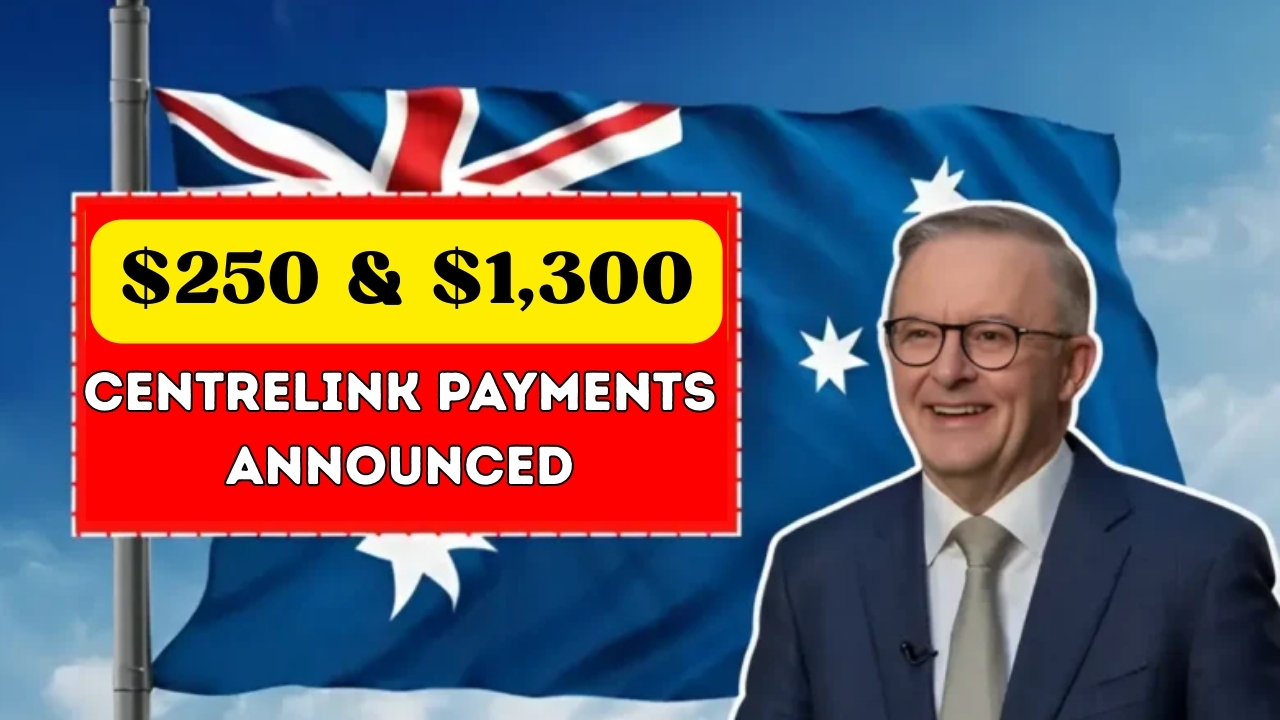 $250 and $1,300 Centrelink Payments